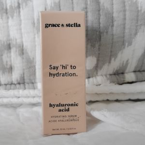 grace&stella Say 'hi' to hydration. Hyaluronic Acid Hydrating Serum .34oz Sealed